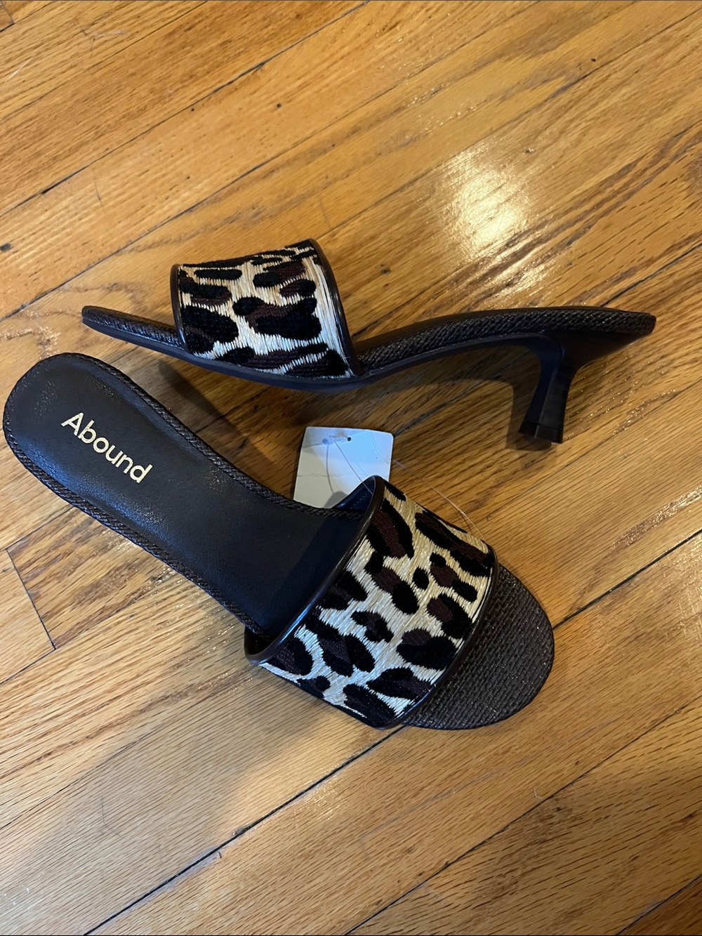 Abound Leopard Print Slide Mules - Picture 3 of 5
